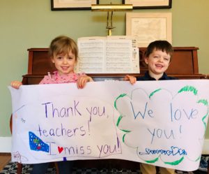 Children celebrate Teacher Appreciation Week for Coddington Road Community Center 